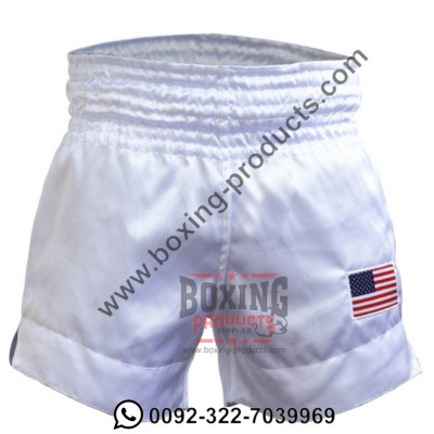 White Kick boxing Shorts